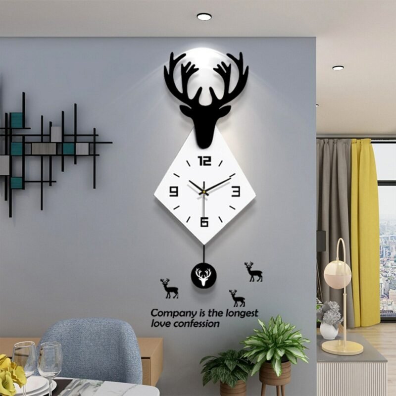 Luxury Big Wall Clock Modern Design Silent Nordic Minimalist Aesthetic Pendulum Living Room Reloj De Pared Home Decor ZP50ZB 6