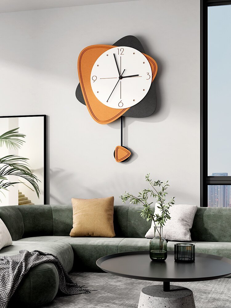 Luxury Minimalist Wall Clock Living Room Large Silent Pendulum Wall Clock Modern Design Reloj Pared Grande Home Decor LL50WC 3