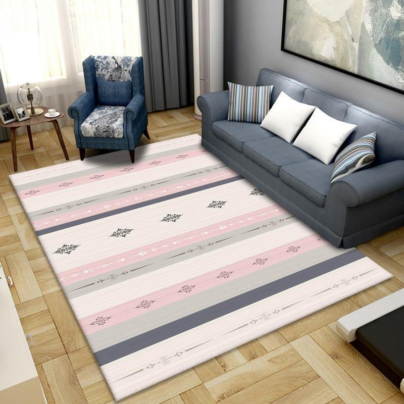 Geometric Printing Rug Living Room Bedroom Non-slip Carpets Nordic Modern Minimalist Carpet Bedside Mat Home Decoration Rugs 3