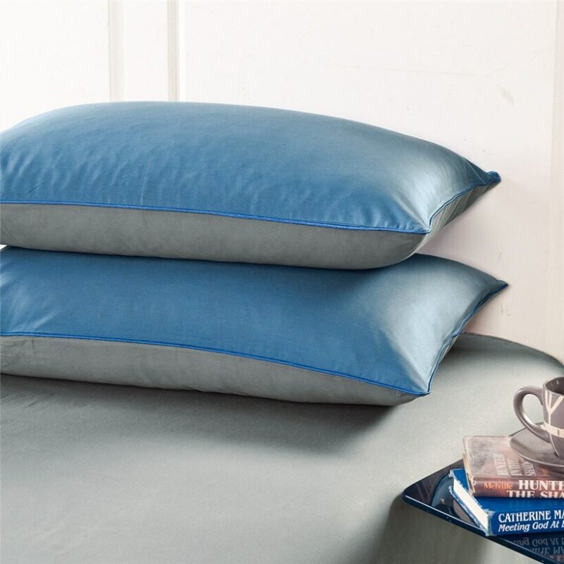 Blue Grey 100%Cotton Duvet Cover Twin Queen/King Size Bedding sets Bed sheet Fitted sheet Kids Adults Bedding set linge de lit 5