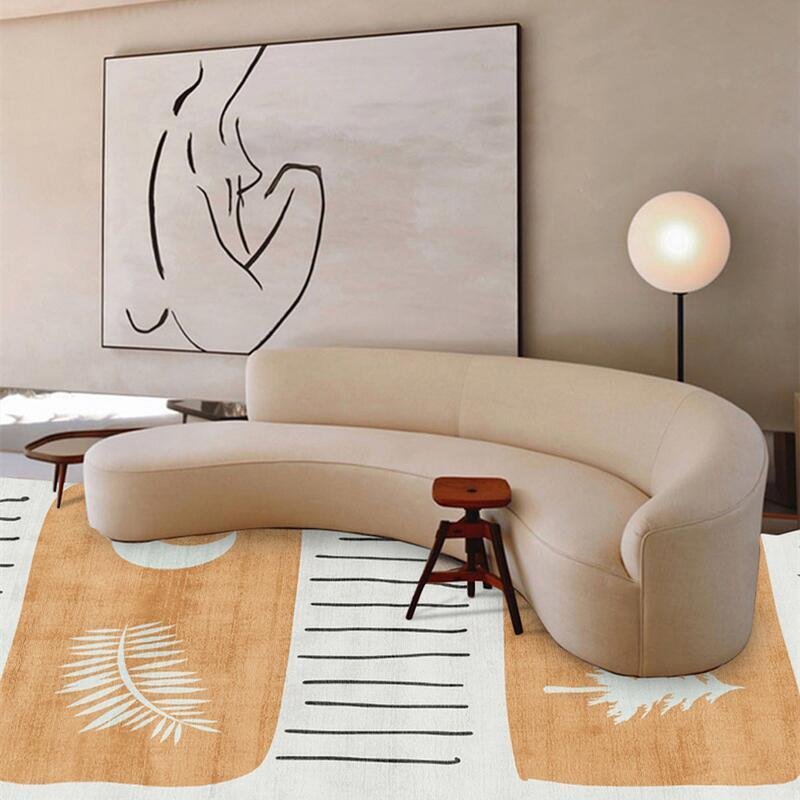 Modern Minimalist Carpet Bedroom Non-slip Rug Living Room Sofa Large Area Rugs Home Decoration Crystal Velvet Soft Floor Mats 6