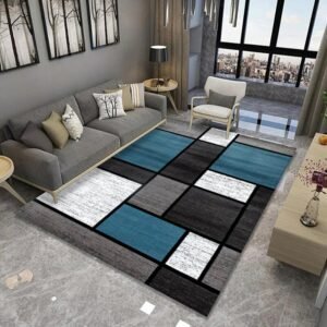 Modern Geometric Living Room Sofa Coffee Table Carpet 3D Printed Bedroom Bedside Rug Machine Washable Corridor Mat Home Decor 1