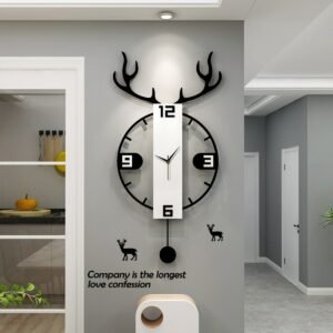 Luxury Big Wall Clock Modern Design Silent Nordic Minimalist Wall Clock Pendulum Living Room Reloj De Pared Home Decor ZP50BG 1