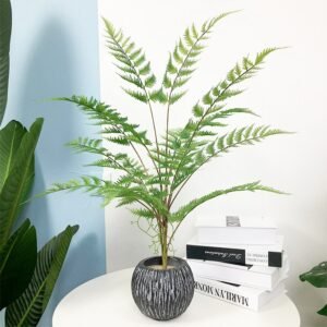 75cm Large Artificial Palm Tree Tropical Plants Fake Fern Leaf Branches Plastic Persian Tree For Home Office Shop Outdoor Decor 1