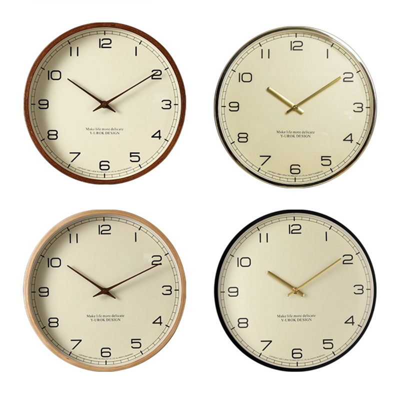 Electronic Silent Nordic Wall Clock Living Room Large Gold Round Wall Clock Modern Design Reloj Pared Grande Led Wall Clock 6