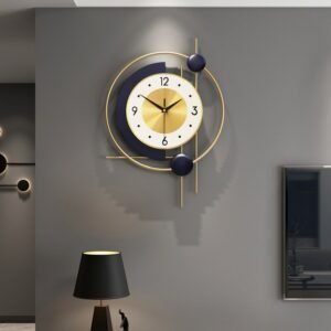 Nordic Industrial Bedroom Wall Clock Large Luxury Creative Golden Wall Clock Modern Metal Reloj De Pared 3d Large Wall Clock 1