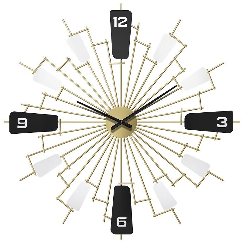 Classic Bedroom Battery Wall Clock Large Decor Luxury Modern Wall Clock Metal Designer Reloj De Pared Wall Clock Free Shiping 4