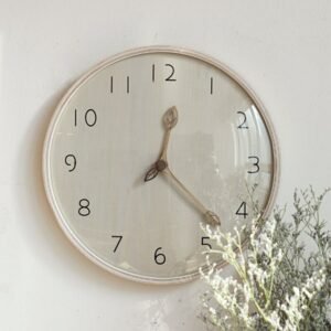 Minimalist Nordic Wall Clock Living Room Silent Wooden Creativity Wall Clock Modern Design Reloj Pared Grande Home Decor LL50WC 1
