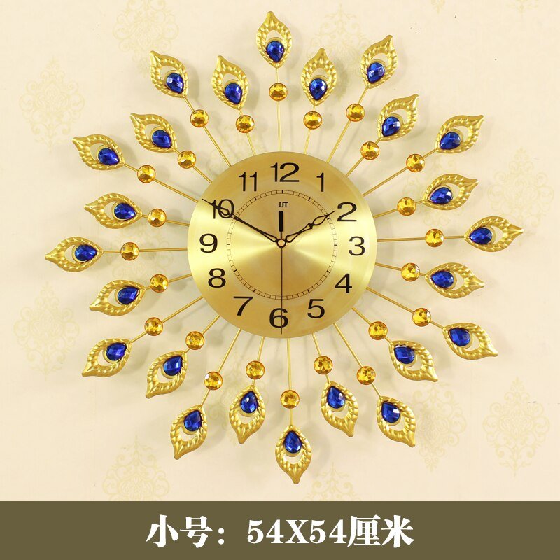 Chinese Creative Wall Clock Mechanism Metal Silent Luxury Digital Large Wall Clock Art Orologio Da Parete Home Decoration ZP50ZB 5