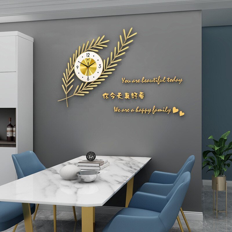 Industrial Golden Big Wall Clock Arabic Bedroom Luxury Nordic Wall Clock Decor Creative Reloj De Pared Wall Clock Free Shiping 4