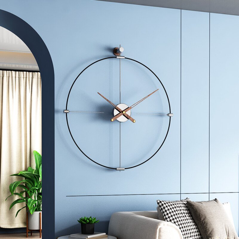 Big Nordic Wall Clock Luxury Modern Giant Design Minimalist Silent Wall Clock Mechanism Creative Living Room Wandklok Home Decor 3