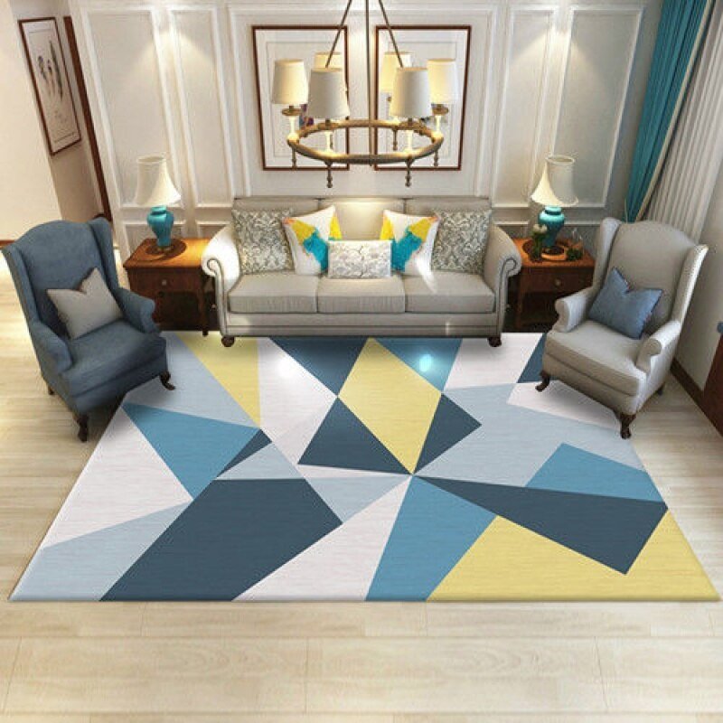 Creative Pattern Living Room Rug Non-slip Washable Door Mat Sofa Coffee Table Area Carpets Home Decoration Bedroom Bedside Mat 5
