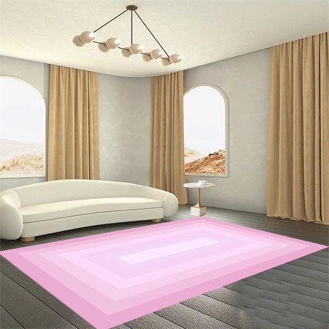 Girl Ins Style Gradient Color Bedroom Bedside Carpet Living Room Sofa Coffee Table Rug Room Decoration Office Large Area Carpets 5