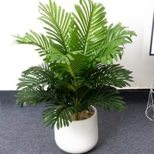 75cm 18 Leaves Large Artificial Plants Tropical Palm Tree Fake Monstera Leafs Plastic Plants Floor For Home Garden Wedding Decor 1