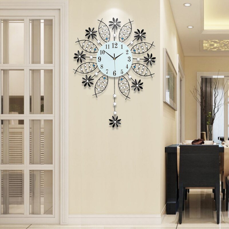 Modern Bedroom Arabic Wall Clock Decor Luxury Design Quiet Wall Clock Metal Creative Reloj De Pared Wall Clock Free Shiping 3