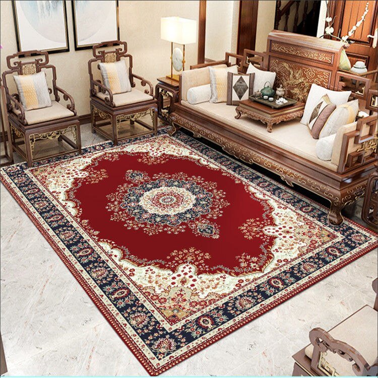 Light Luxury Retro Living Room Sofa Coffee Table Carpet Persian Style Bedroom Rug Home Decoration Entrance Door Mat Kitchen Rugs 6