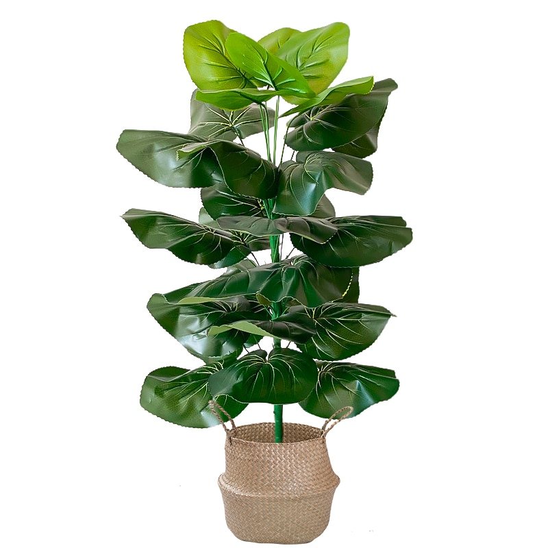 68/85cm Large Artificial Palm Plants Tropical Banana Tree Leaf Plastic Monstera Fronds Big Fake Tree For Home Outdoor Decor 5