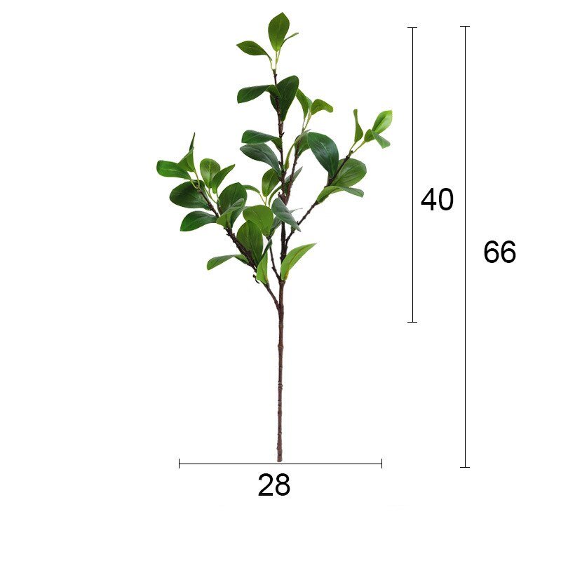 80cm Large Artificial Milan Plant leaves Fake Eucalyptus Silk False Leafs Green Simulation Tree Foliage For Garden Home Decor 5