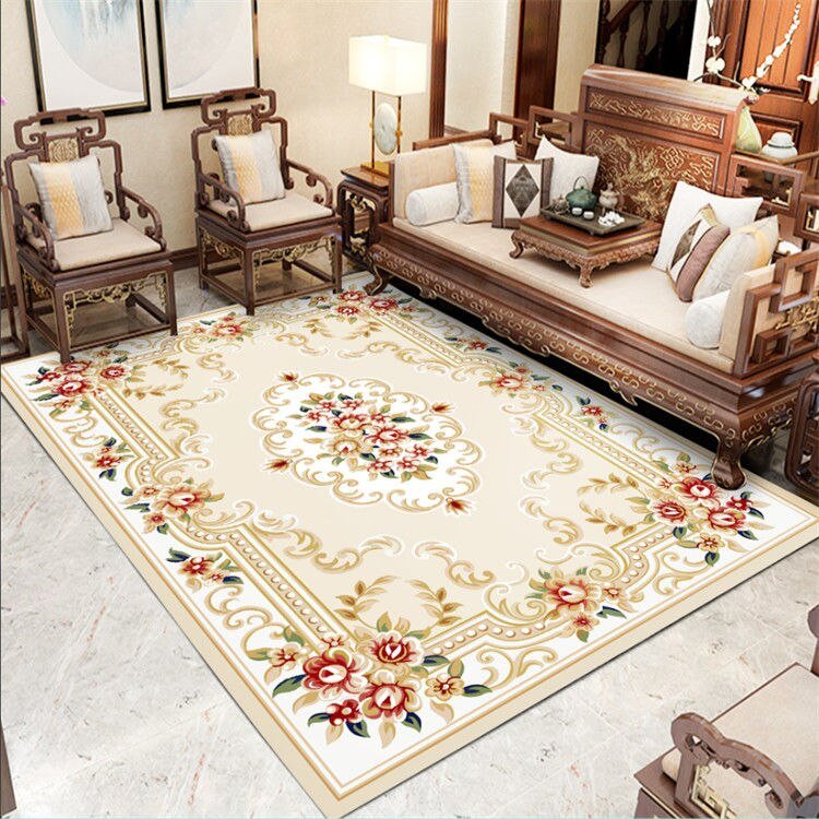 Light Luxury Retro Living Room Sofa Coffee Table Carpet Persian Style Bedroom Rug Home Decoration Entrance Door Mat Kitchen Rugs 3