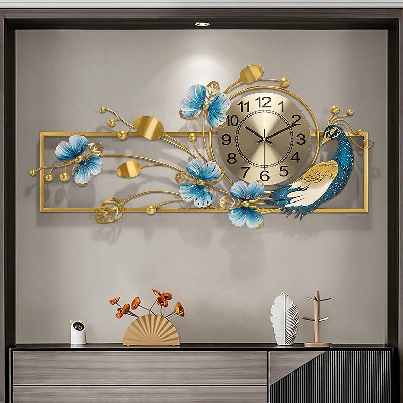 Art Wall Clock Luxury Living Room Mechanism Alarm Clocks Bedrooms Big Size Home Design Despertador Digital Wall Decor XF30XP 3