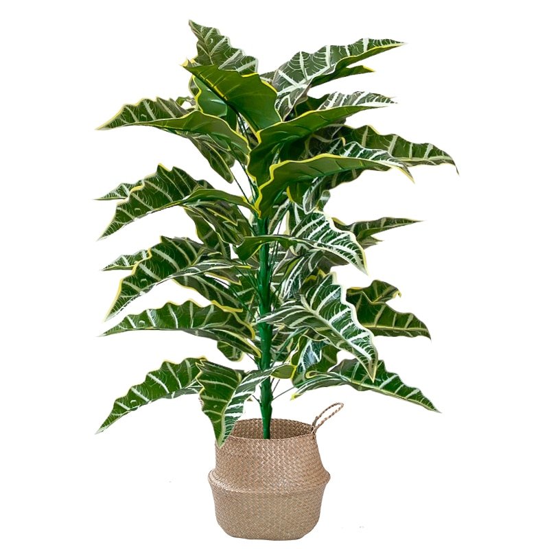 68/85cm Large Artificial Palm Plants Tropical Banana Tree Leaf Plastic Monstera Fronds Big Fake Tree For Home Outdoor Decor 4