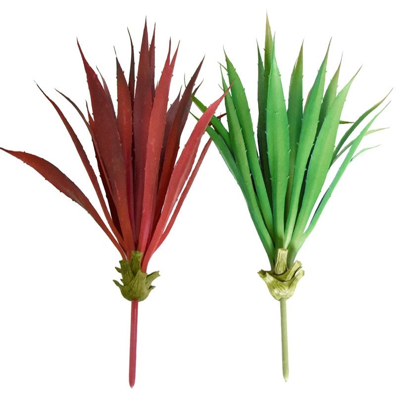 40cm Artificial Succulent Plants Fake Desert Thorns Sisal Leaves Tropical Aloe Plastic Lotus Thorn Plants for Home Decoration 6