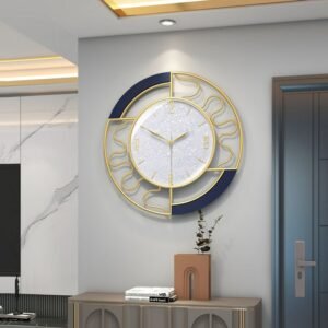 Quiet Nordic Industrial Wall Clock Luxury Modern Mechanic Metal Wall Clock Big Silent Decoration Salon Home Decorating Items 1