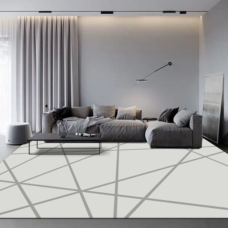 Geometric Printing Carpet Nordic Bedroom Large Area Carpets Modern Minimalist Living Room Coffee Table Mat Non-slip Kitchen Rug 3