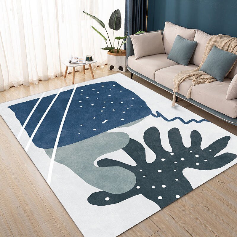 Nordic Living Room Carpet Home Bedroom Large Area Coffee Table Rugs Room Decoration Bedside Floor Mats Kitchen Non-slip Carpets 6