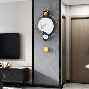 Modern Nixie Wall Clock Pendulum Art 3D Creative Silent Geometric Wall Clock Novelty Unique Tische Reloj Pared Wall Supplies YH 1