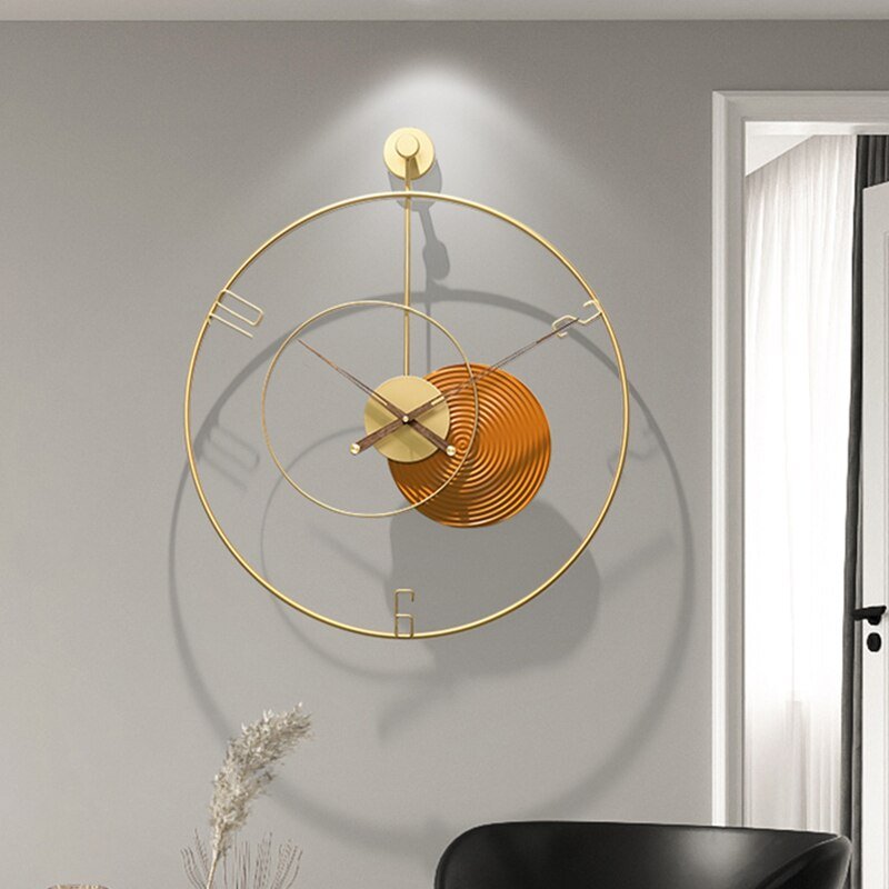 Hanging Clocks Wall Large Size Modern Living Room Home Design Kitchen Clock Art Metal Movement Reloj De Pared Home Decor 4