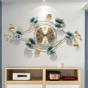 Metal Gold Wall Clock Digital Nordic Modern Special Large Wall Clock Art Living Room Relogio Budzik Parede Room Decor YH 1