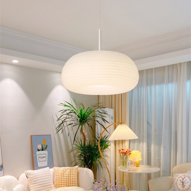 Modern Minimalist Environmentally Friendly PE Ceiling Pendant Light Kitchen Dining Table Bedroom Led Interior Decoration Lamp 3