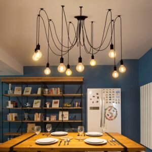 Retro Industrial Style Classic Creative Bar Cafe Restaurant Office Clothing Store Multi-head Spider Lamp DIY Modeling Lighting 1
