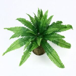 58cm 24 Heads Large Artificial Palm Tree Tropical Fake Fern Leafs Silk Persian Leaves Wall Hanging Plants For Home Garden Decor 1