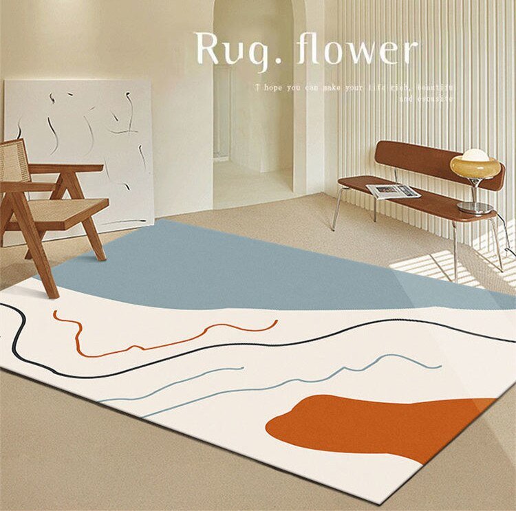 Modern Minimalist Bedroom Carpet Home Decoration Lounge Rug Nordic Style Coffee Table Rugs Kitchen Non-slip Anti-fouling Carpets 3