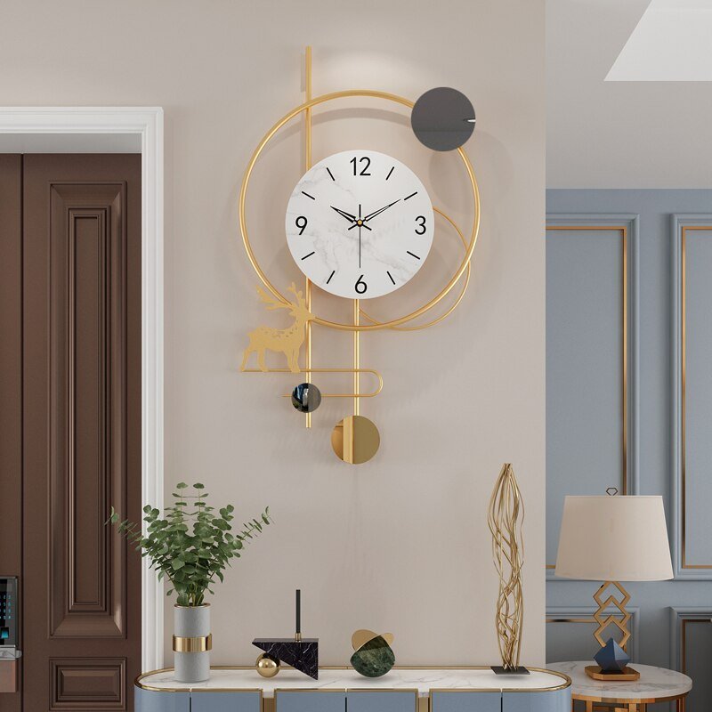 Nordic Large Digital Wall Clock Modern Kitchen Clock Digital Wall Vintage Barber Wekker Living Room Decorations Luxury XF30XP 2