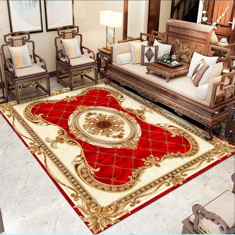 Light Luxury Retro Living Room Sofa Coffee Table Carpet Persian Style Bedroom Rug Home Decoration Entrance Door Mat Kitchen Rugs 5