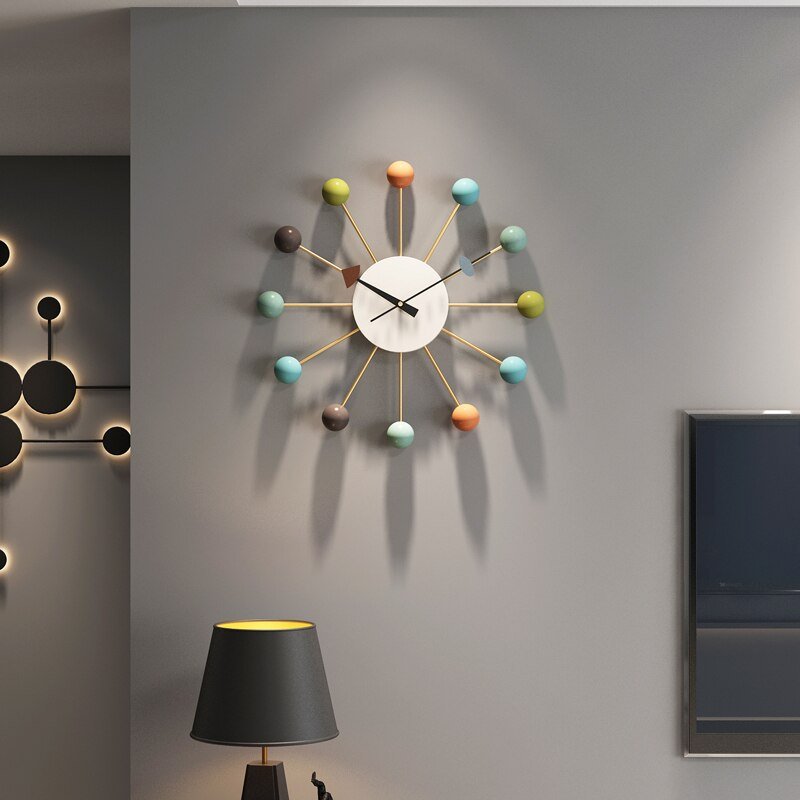 Big Nordic Wall Clock Modern Design Large Novelty Minimalist Aesthetic Creative Living Room Battery Wandklok Home Decor ZP50WC 2