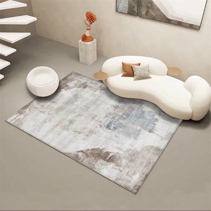Nordic Abstract Living Room Decoration Carpet Light Luxury Study Cloakroom Non-slip Carpets Home Bedroom Bedside Bay Window Rug 2