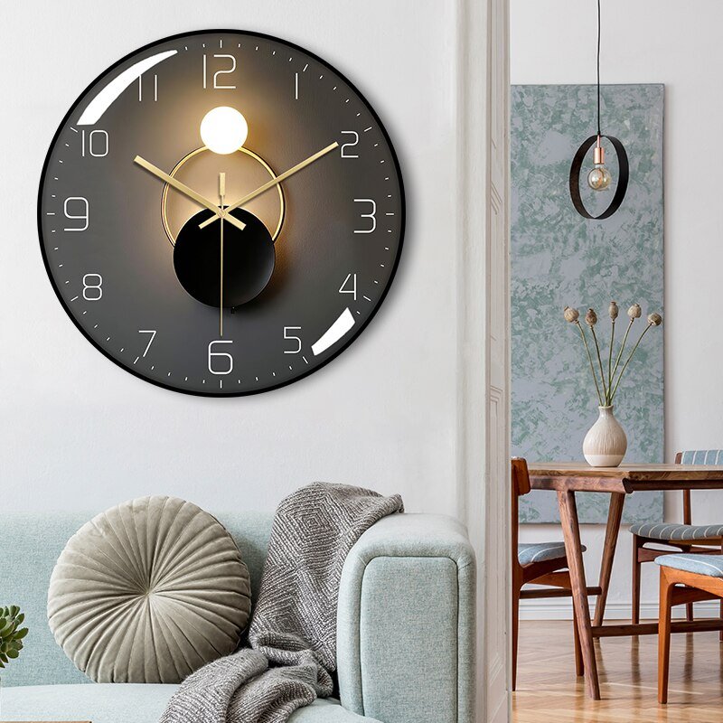 Luxury Classic Bedroom Wall Clocks Modern Living Room Mechanism Quartz Wall Clock Industrial Reloj Pared Silent Clock Mechanism 6