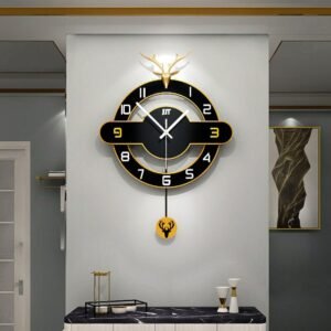 Silent Nordic Luxury Wall Clock Modern Design Big Creative Giant Minimalist Minimalist Large Living Room Reloj Pared Home Decor 1