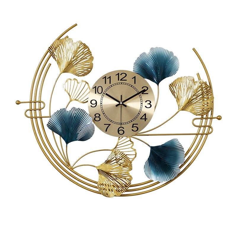 Chinese Style Wall Clock Modern Design Large Luxury Digital Silent Metal Wall Clock Luxury Reloj De Pared Home Decoration ZP50WC 2