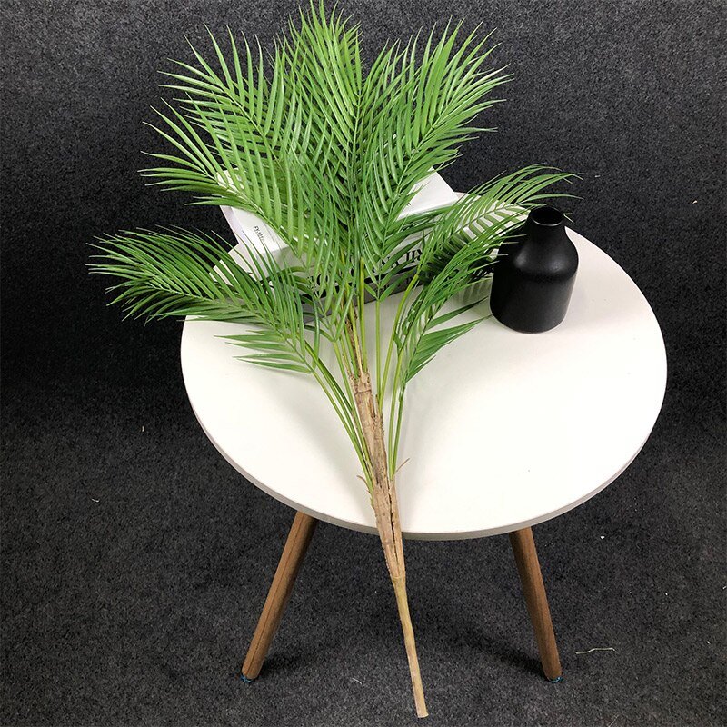 98cm/125cm Large Tropical Palm Tree Artificial Jungle Plants Real Touch Plastic Leaves Big Palm Foliage for Home Room Xmas Decor 6