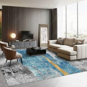 Abstract Rugs for Bedroom Nordic Style Living Room Decoration Carpet Home Gray Stain-resistant Floor Mat Large Area Lounge Rug 1