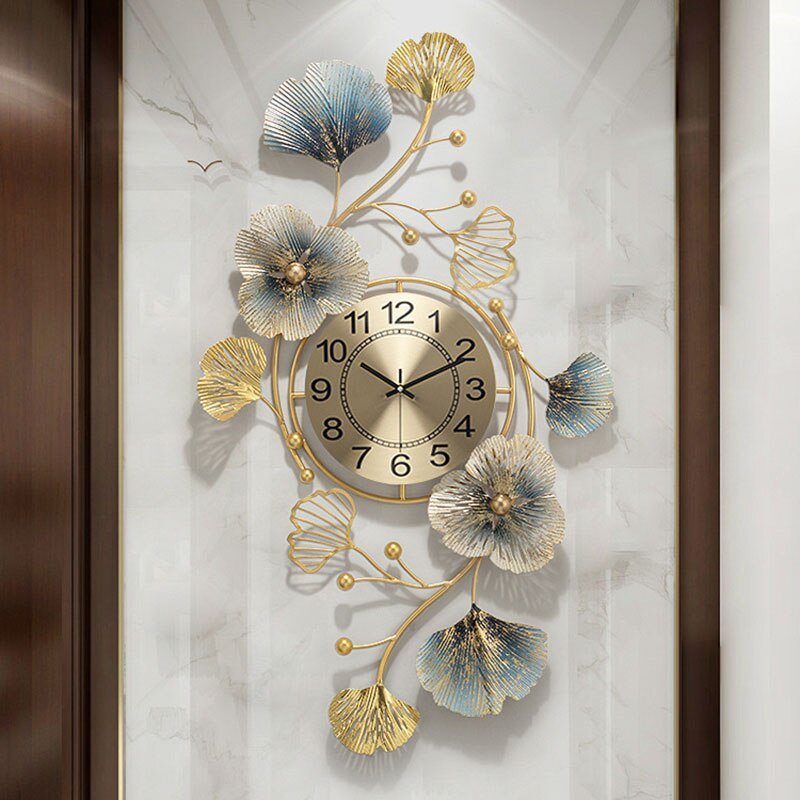 Luxury Led Modern Wall Clock Silent Industrial Large Metal Kitchen Wall Clock Modern Design Reloj De Pared Mechanism For Clock 2