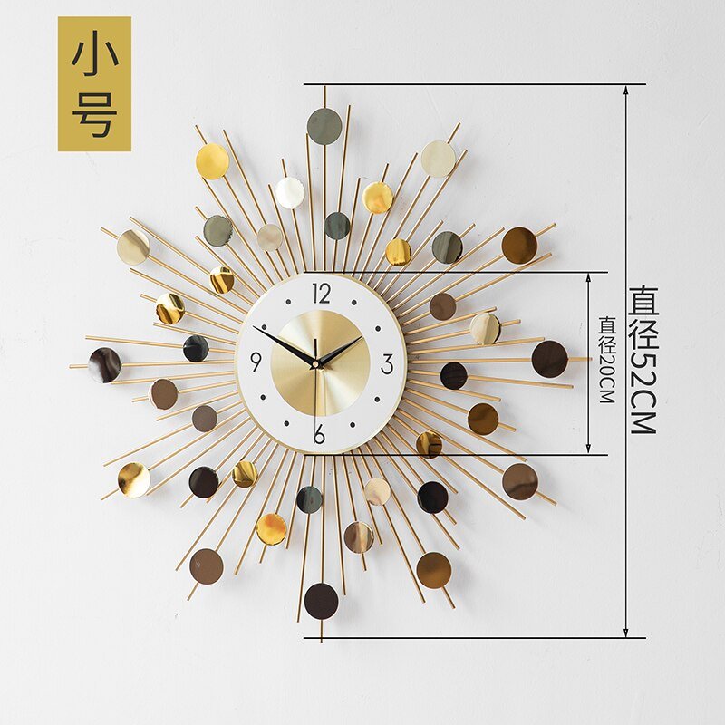 Nordic Large Wall Clock Modern Design Silent Luxury Round Art Aesthetic Living Room Horloge Murale Home Accessories ZP50WC 5