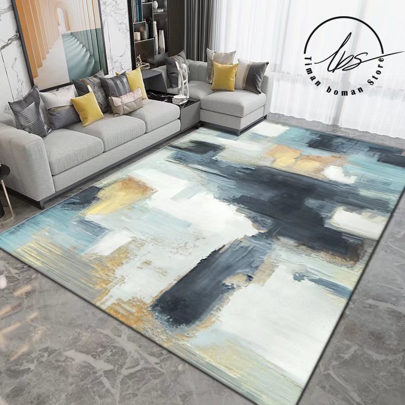 Nordic Minimalist Carpets Light Luxury Landscape Carpet Living Room Bedroom Rug Home Kitchen Non-slip Rugs Washable Lounge Mat 2