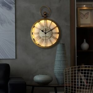 Nordic Cute Wall Clock Retro Living Room Bedroom Aesthetic Watch American Country Clocks Shabby Chic Halloween Decoration XF10YH 1