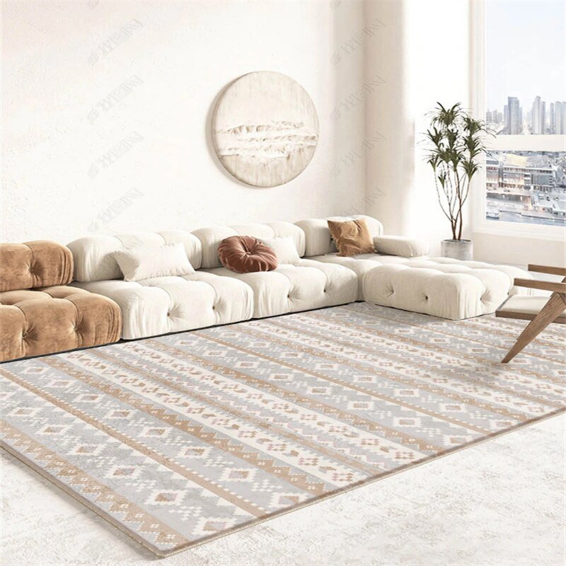 Modern ethnic style living room decoration carpet retro bedroom bedside soft carpets light luxury study cloakroom non-slip rug 2